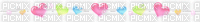 white heart banner - Animovaný GIF zadarmo