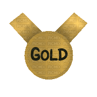 Winter Olympics Gold - GIF animasi gratis