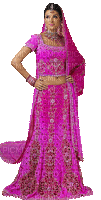 femme woman frau india pink - Free animated GIF