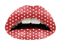 Kaz_Creations Lips Polka Dots Colours - Free PNG