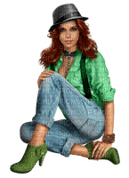 Woman with jeans. Leila - bezmaksas png