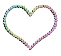 Colourful Hearts-cuori-Coeurs-hjärtan-deco-minou52 - png gratuito