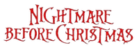 Kaz_Creations Nightmare Before Christmas Logo Text - безплатен png