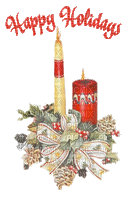 MMarcia gif vela de Natal  Happy Holiday - Bezmaksas animēts GIF