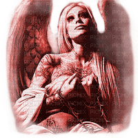 Y.A.M._Gothic fantasy angel red - ilmainen png