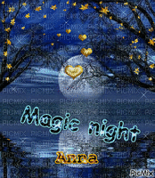 Magic night - Animovaný GIF zadarmo