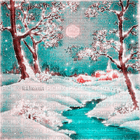Y.A.M._Winter Landscape - Ingyenes animált GIF
