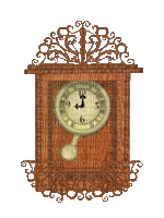 vintage clock - GIF animé gratuit