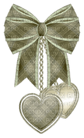 Kaz_Creations Deco Hanging Ribbons Heart Love Green - Free PNG