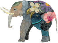 dolceluna artistic deco summer elephant - PNG gratuit