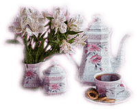blomma-kaffekopp-rosa - 免费PNG