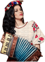 Woman accordion music Nitsa P - PNG gratuit