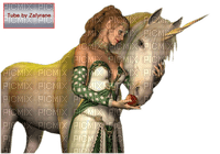 woman and horse - zadarmo png
