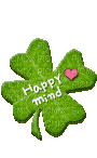 happy mind clover - Free animated GIF