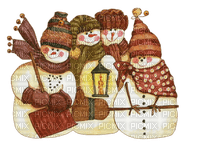 Snowmen/Lantern/Broom - PNG gratuit