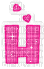 Kaz_Creations Animated Alphabet Pink  H - Бесплатный анимированный гифка
