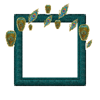 Small Turquoise Frame - Zdarma animovaný GIF
