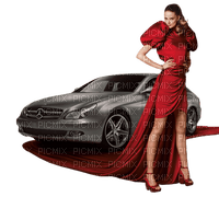 woman and car bp - darmowe png