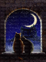 Buenas noches gatitos - Animovaný GIF zadarmo