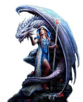 fantasy woman and dragon nataliplus - безплатен png