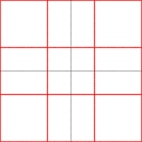 Raster grid 3x3 - PNG gratuit