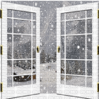 winter snow window animated bg