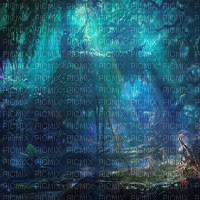 Y.A.M._Fantasy forest background - png ฟรี