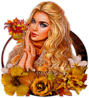 autumn  woman by nataliplus - Free PNG