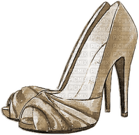 soave deco shoe fashion  sepia - ücretsiz png