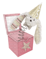 kikkapink deco scrap birthday gift bunny - PNG gratuit