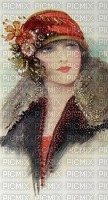 vintage glamour woman - gratis png