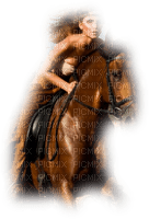 woman with horse bp - zdarma png