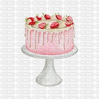 Background Strawberry Cake - PNG gratuit