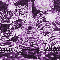 Y.A.M._Art Landscape Paris purple - Bezmaksas animēts GIF