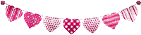 soave deco valentine bordrer heart animated pink - Free animated GIF