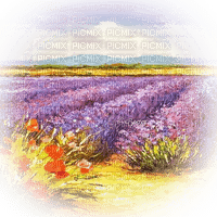 soave background transparent vintage spring field - 免费PNG