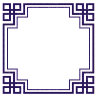Asian purple black frame - ücretsiz png