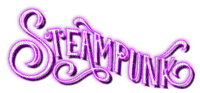 Steampunk.Neon.Text.Purple - By KittyKatLuv65 - 無料png