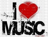 I   ❤️  Music!   - Background. - Free PNG
