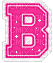 Kaz_Creations Animated Alphabet Pink B - Bezmaksas animēts GIF