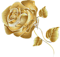 Róża złota1 - zdarma png