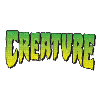 creature animated text - Free animated GIF