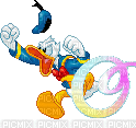 image encre animé effet lettre O Donald Disney edited by me - Bezmaksas animēts GIF