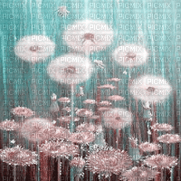 soave background animated painting flowers - GIF animé gratuit