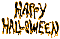 happy halloween text gif - GIF animé gratuit