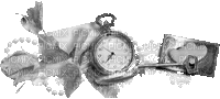 clock (created with gimp) - Gratis geanimeerde GIF