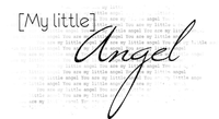 Kaz_Creations Quote Deco Logo Text My Little Angel - PNG gratuit
