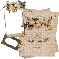 vintage sepia letter frame cadre flower overlay  tube   fond background