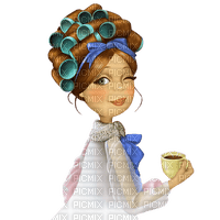 Mujer tomando café
