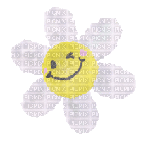 Fleur Jaune Blanc Smille:) - Бесплатни анимирани ГИФ